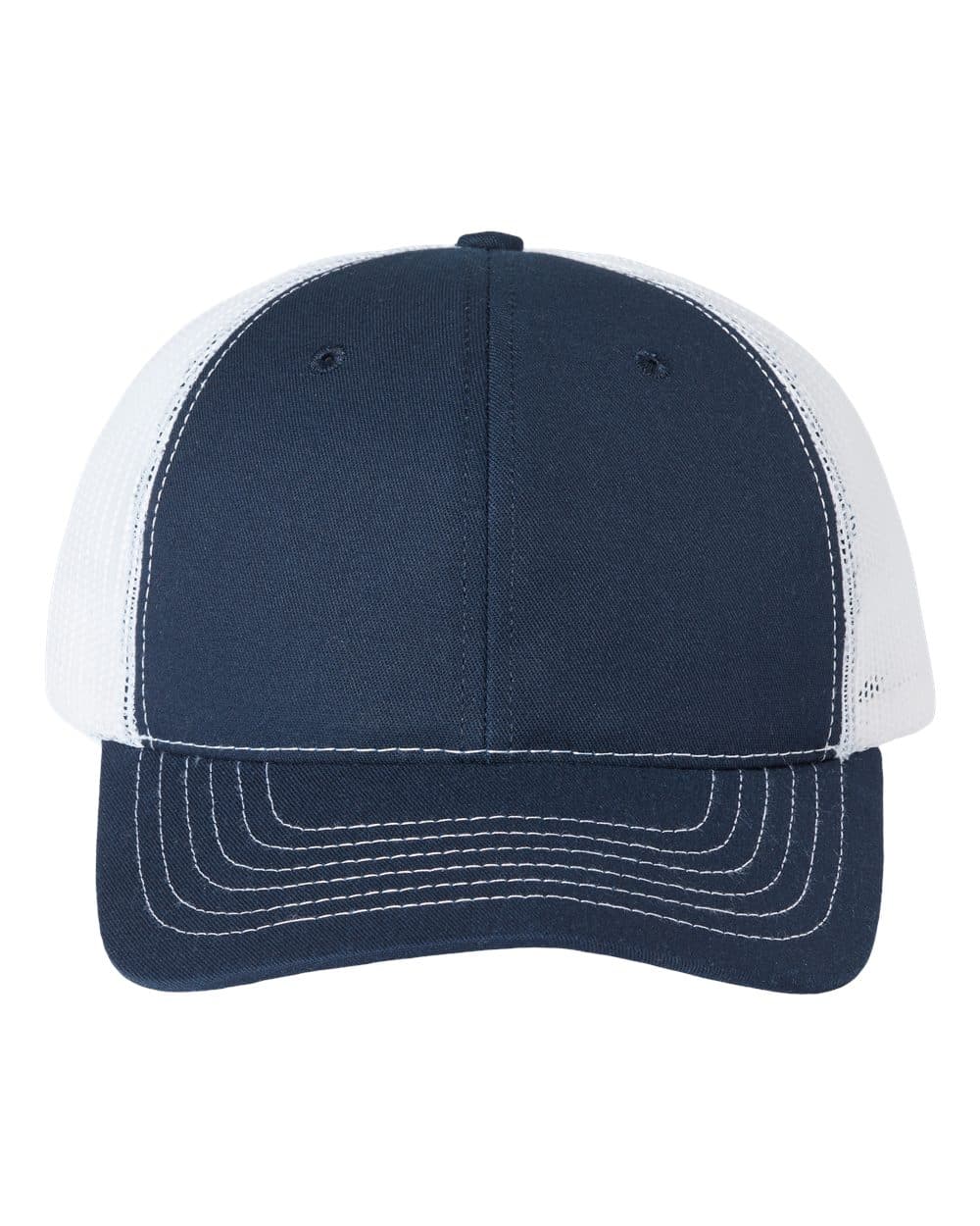 Navy and white trucker cap